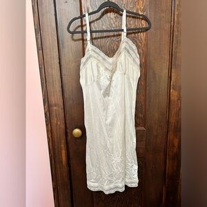 Ivory Slip with Lace and Sheer Detail